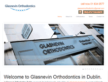 Tablet Screenshot of glasnevinorthodontics.ie